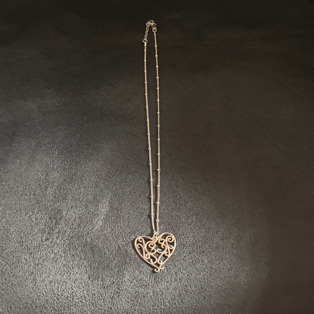 Elegant Gold Heart Pendant Necklace